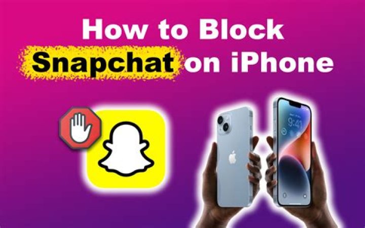 How do you block Snapchat on iPhone?
