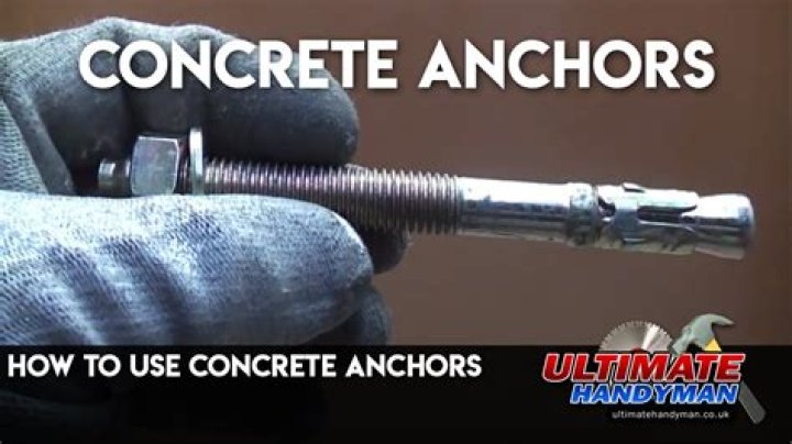 How do you bolt something to concrete?