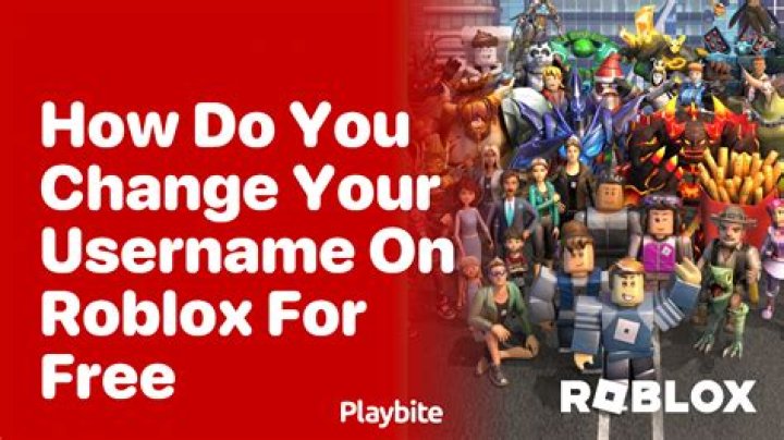 How do you change your username on Roblox for free?