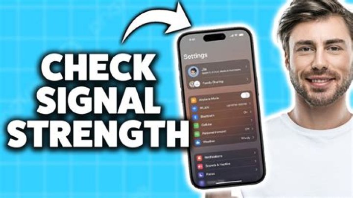 How do you check signal strength on iPhone IOS 15?