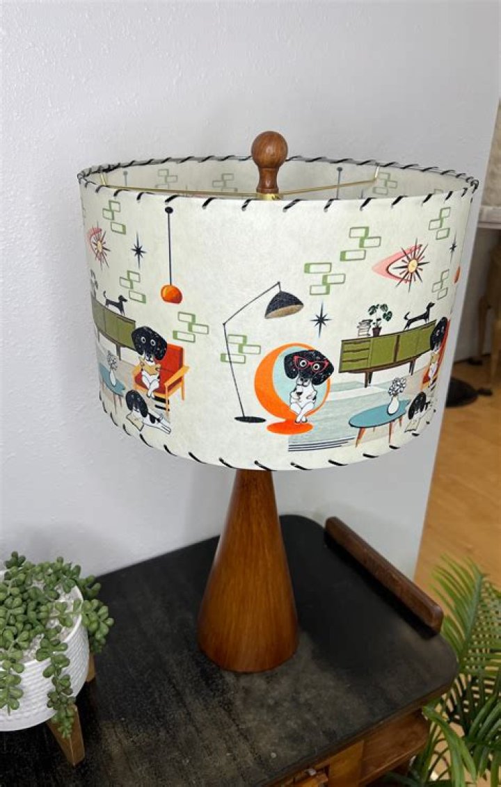 How do you clean mid century lamp shades?