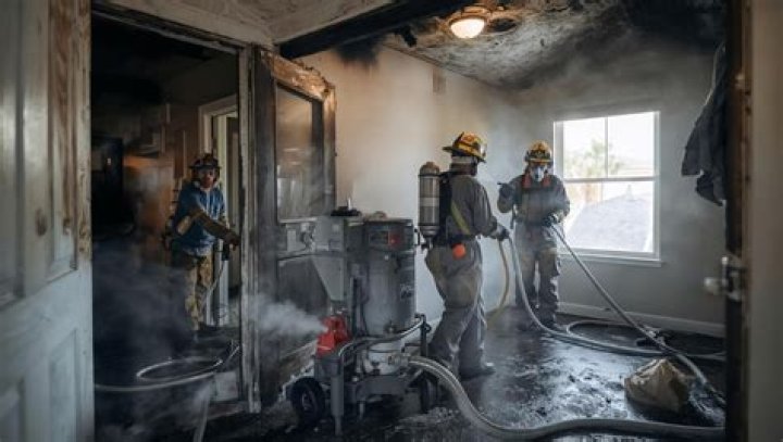 How do you clean up after a fire?