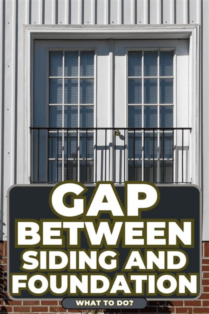 How do you close the gap between siding and foundation?