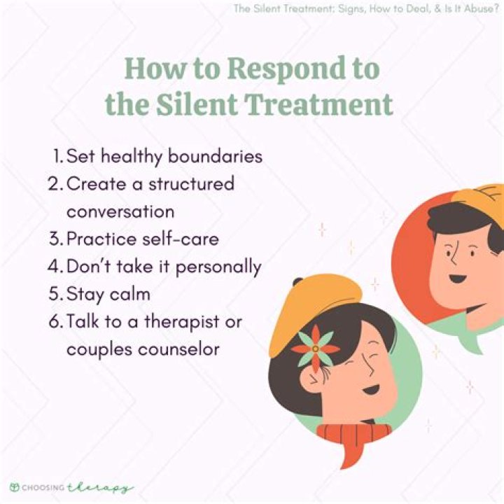 How do you counter silent treatment?