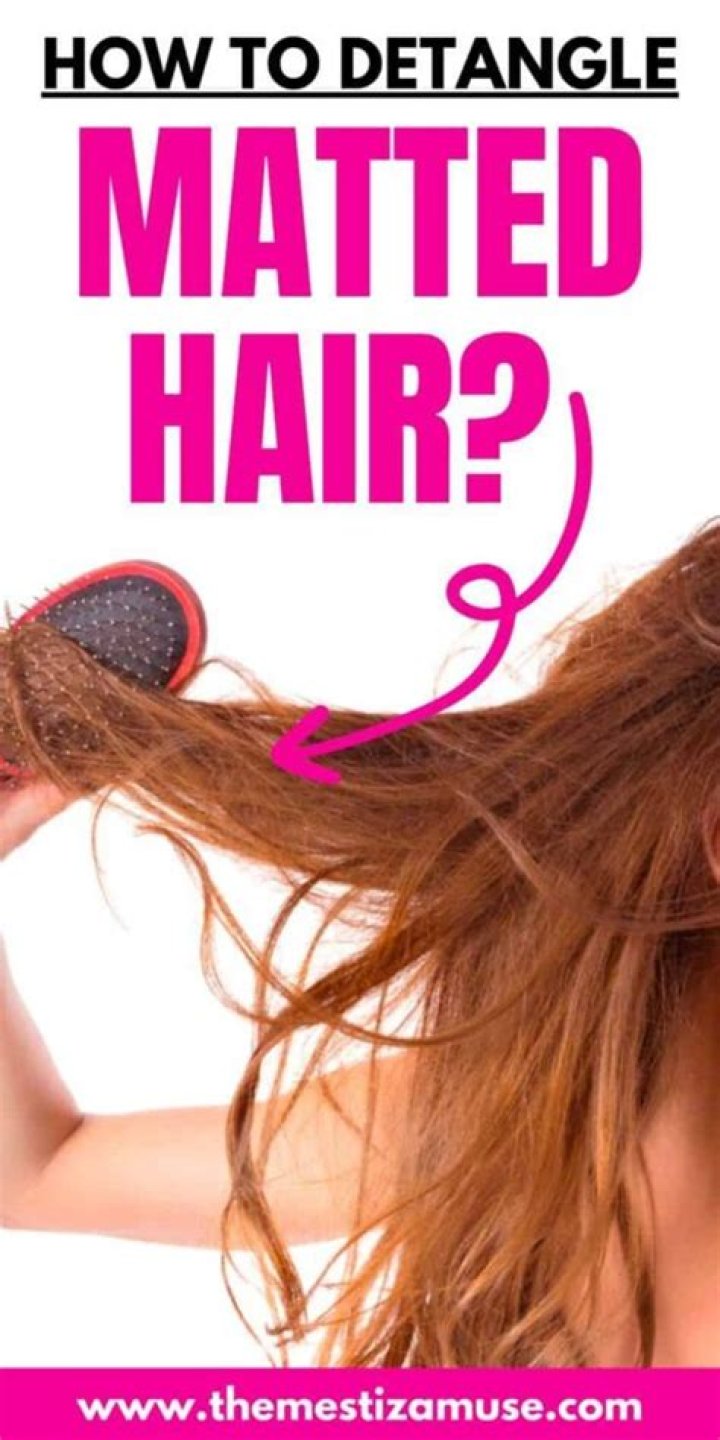 How do you detangle matted hair without detangler?