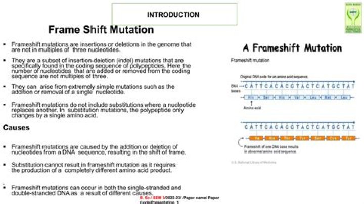 How do you detect a frameshift mutation?
