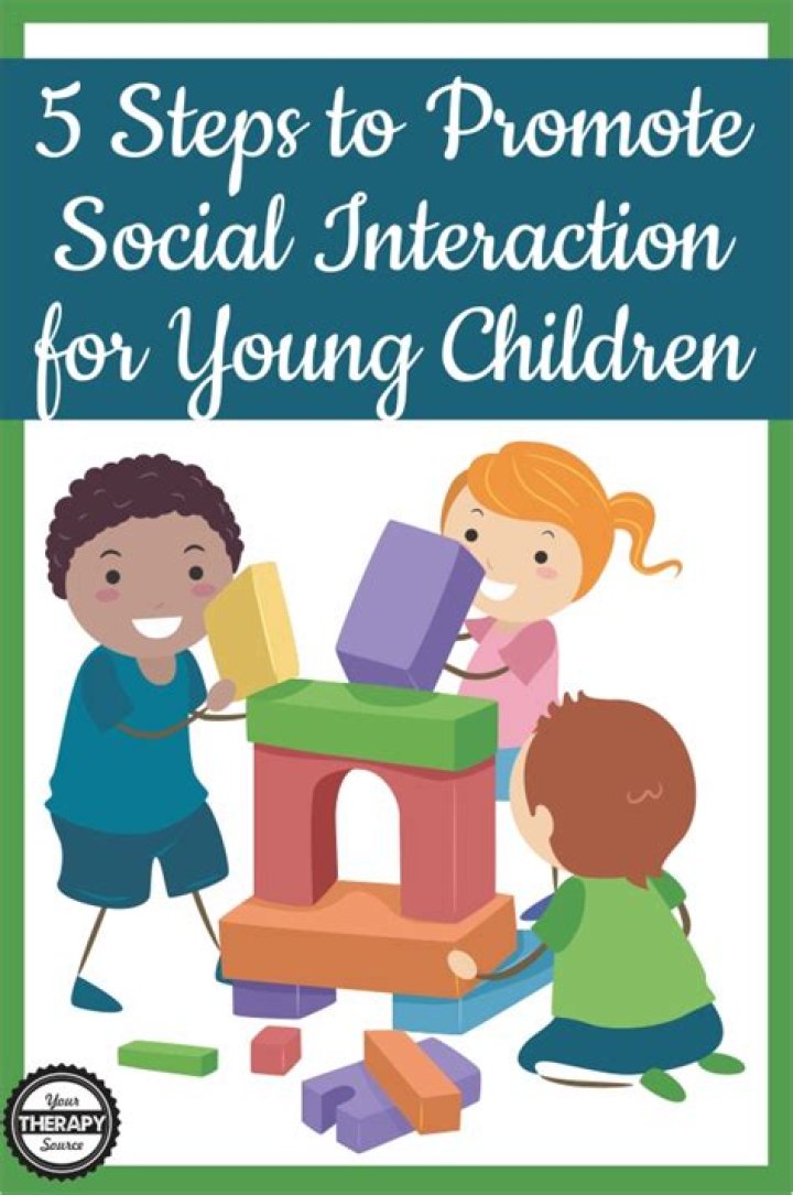 How do you encourage interaction between children?