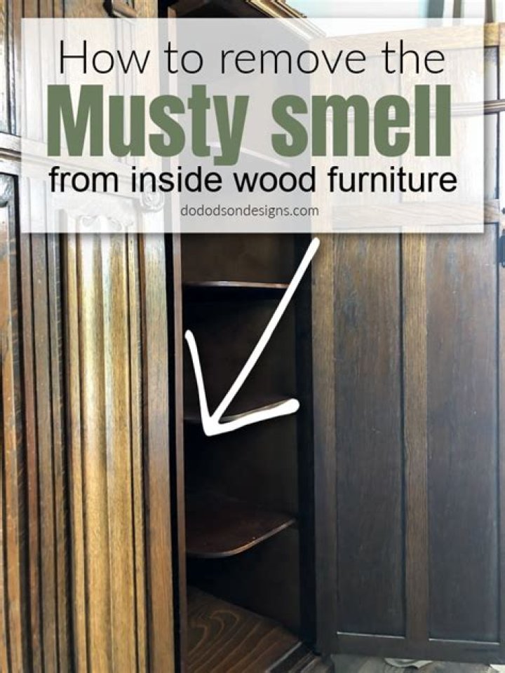 How do you get the musty smell out of wooden drawers?