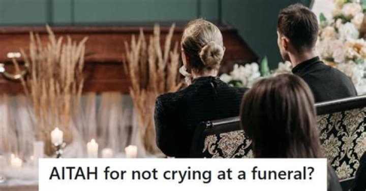 How do you get through a funeral without crying?