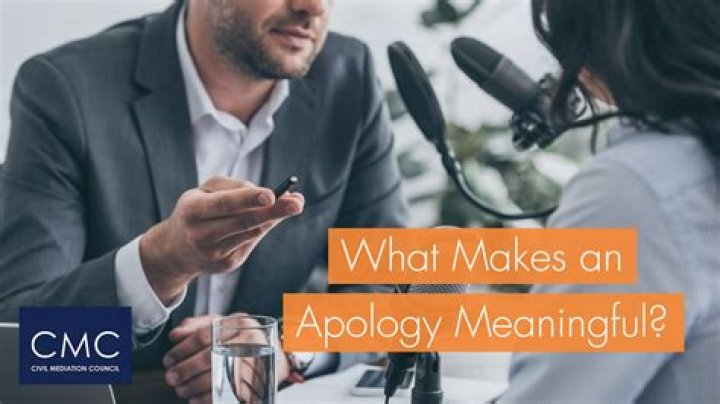 How do you give a meaningful apology?