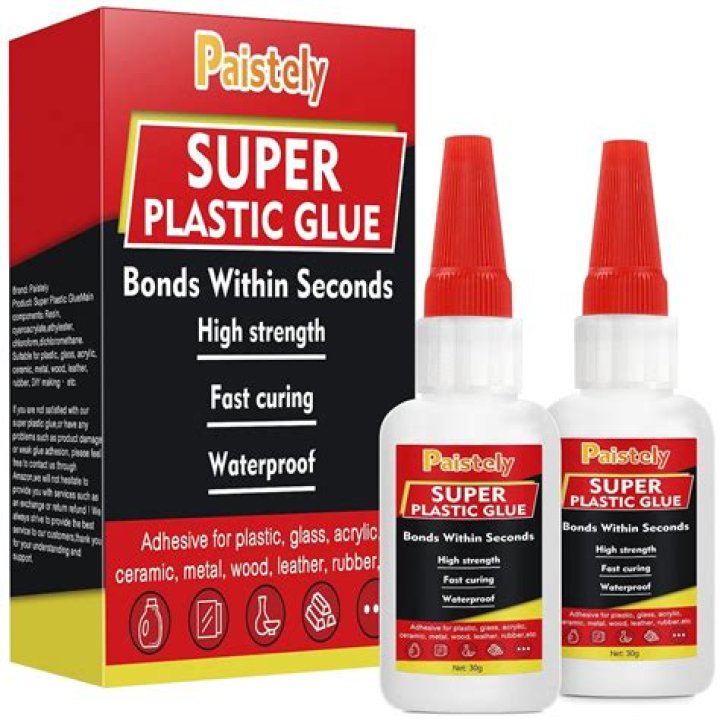 How do you glue plastic to plastic?