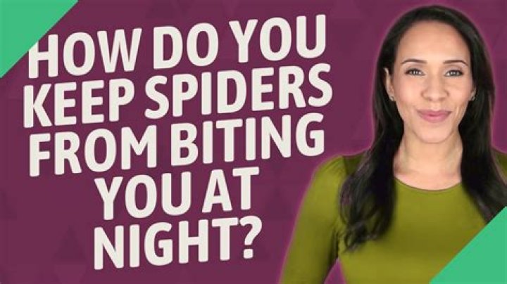 How do you keep spiders from biting you at night?