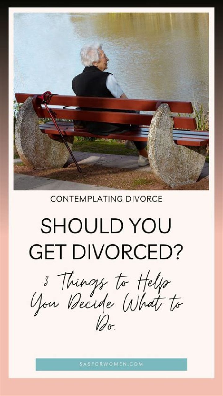 How do you know divorce is the right choice?