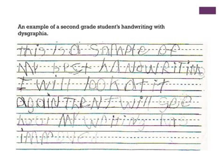 How do you know if a student has dysgraphia?