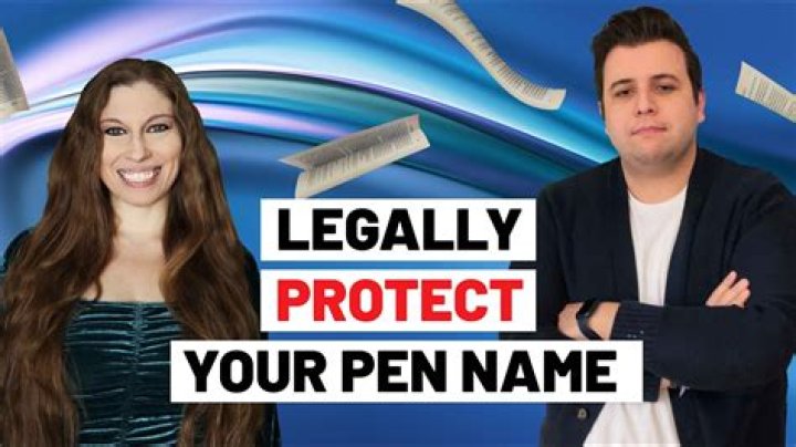 How do you legally create a pen name?