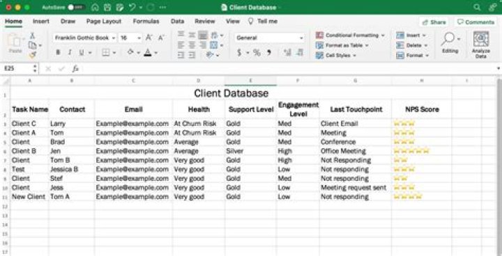 How do you maintain a database in Excel?