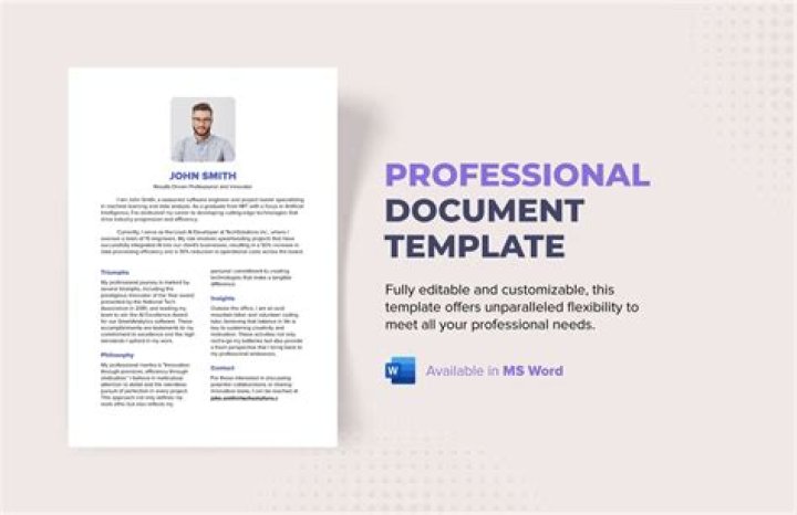 How do you make a document look professional?