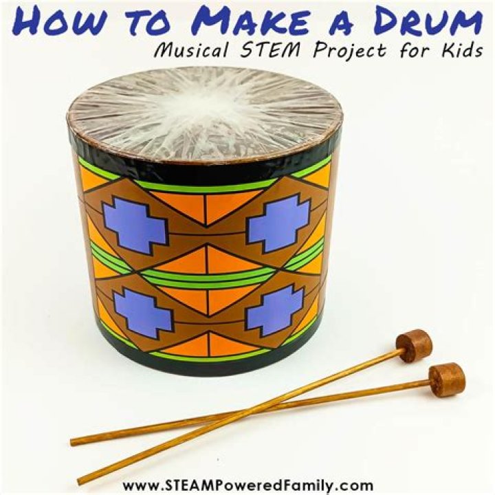 How do you make a homemade hand drum?