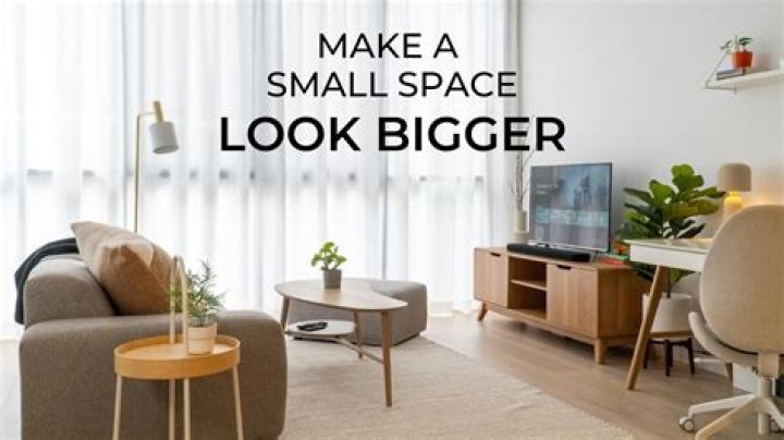 How do you make a small space look bigger?