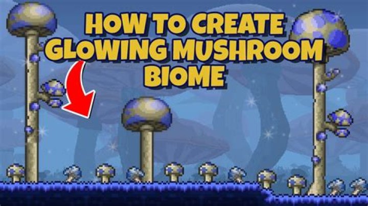 How do you make an artificial mushroom biome in Terraria?
