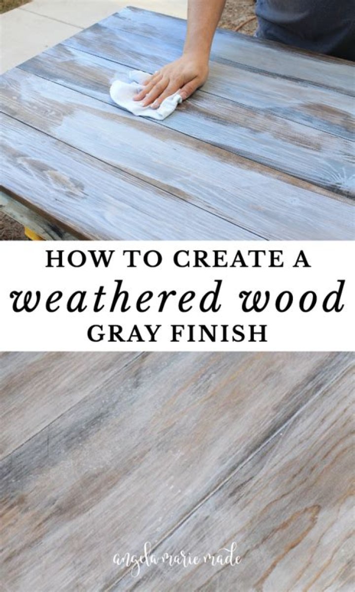 How do you make wood look weathered with vinegar?