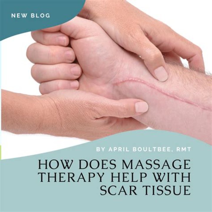 How do you massage a scar tissue to break it down?