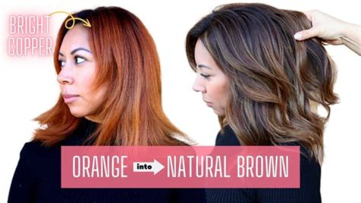 How do you neutralize red orange tones in your hair?
