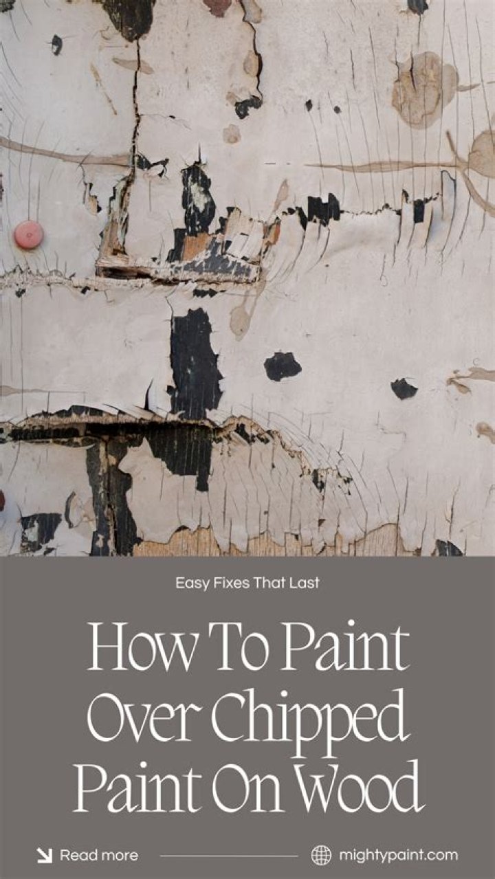 How do you paint over old chipped paint?