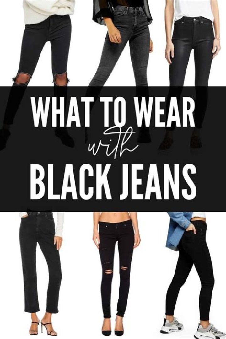 How do you pair black jeans?