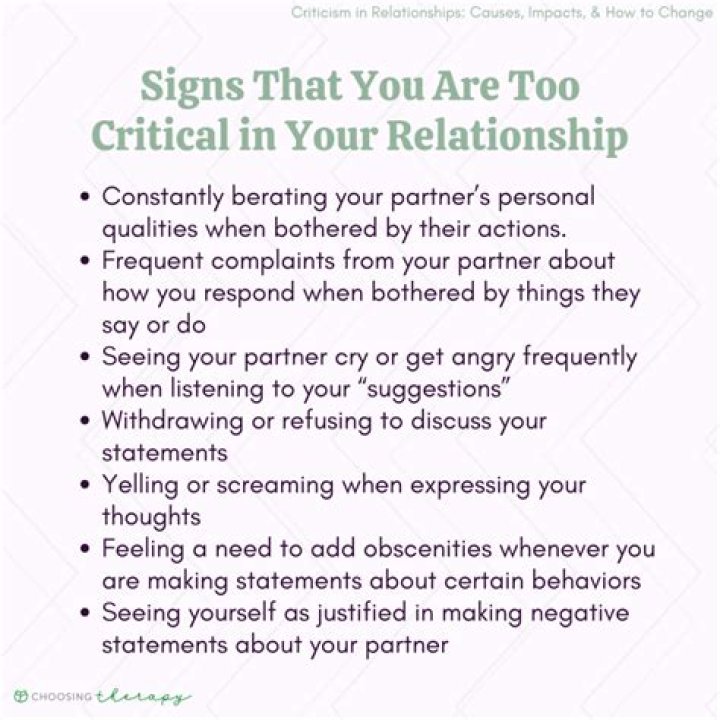 How do you respond to criticism in a relationship?