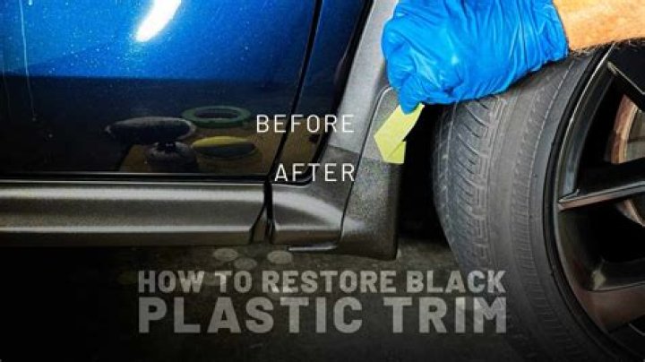 How do you shine black plastic trim on a car?