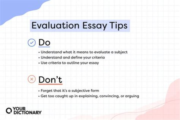 How do you start an evaluation sentence?