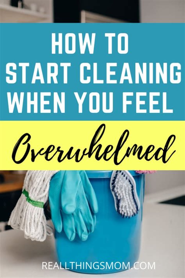 How do you start cleaning when you are overwhelmed?