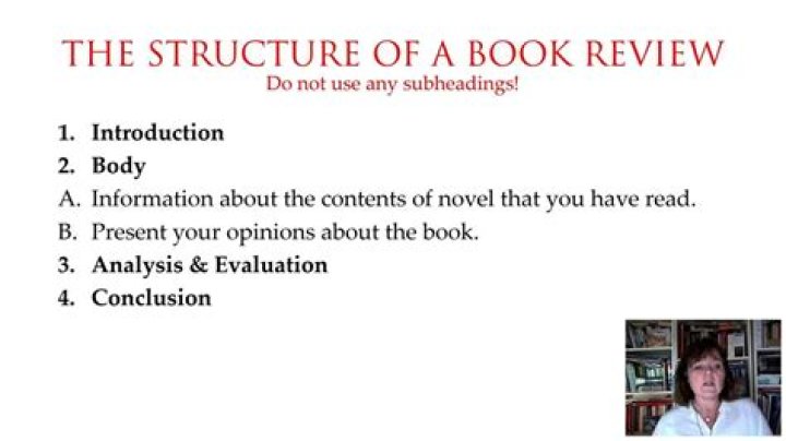 How do you structure a book?
