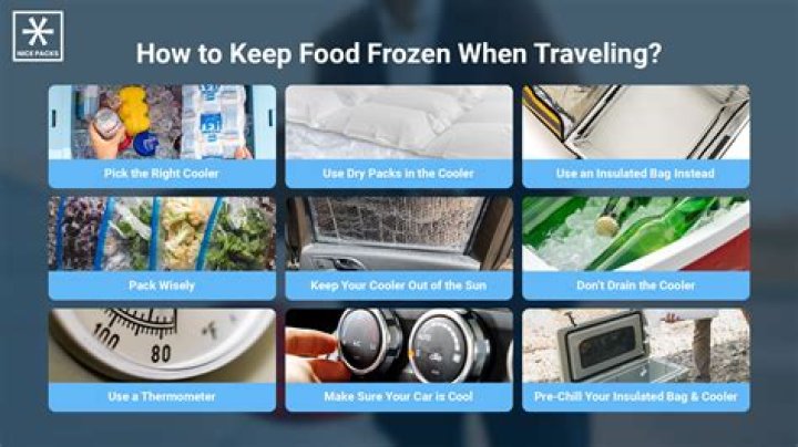 How do you transport frozen food for 12 hours?