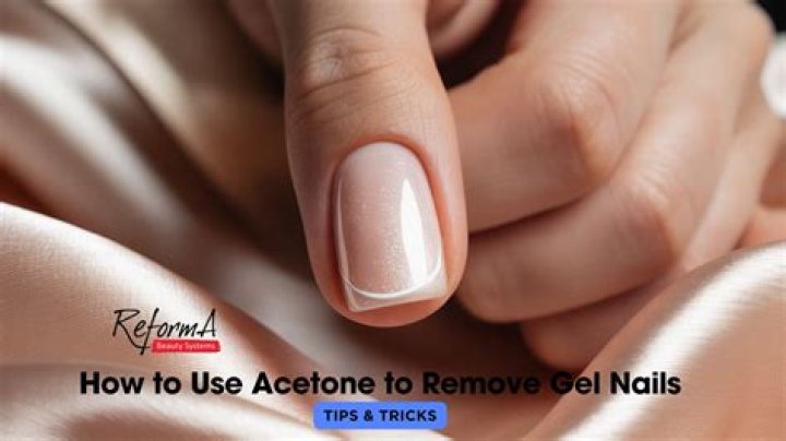 How do you use acetone on nails?