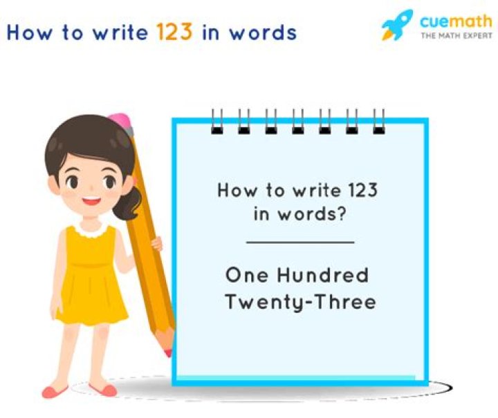 How do you write 123 in words?