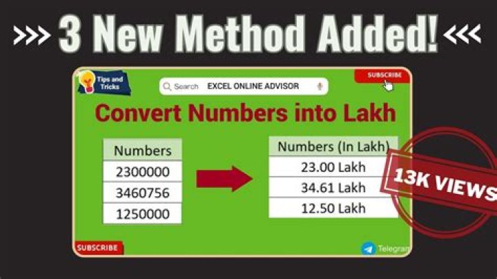 How do you write 3 lakh in numbers?