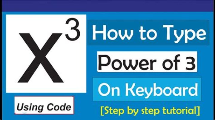 How do you write 3 to the power of 3?