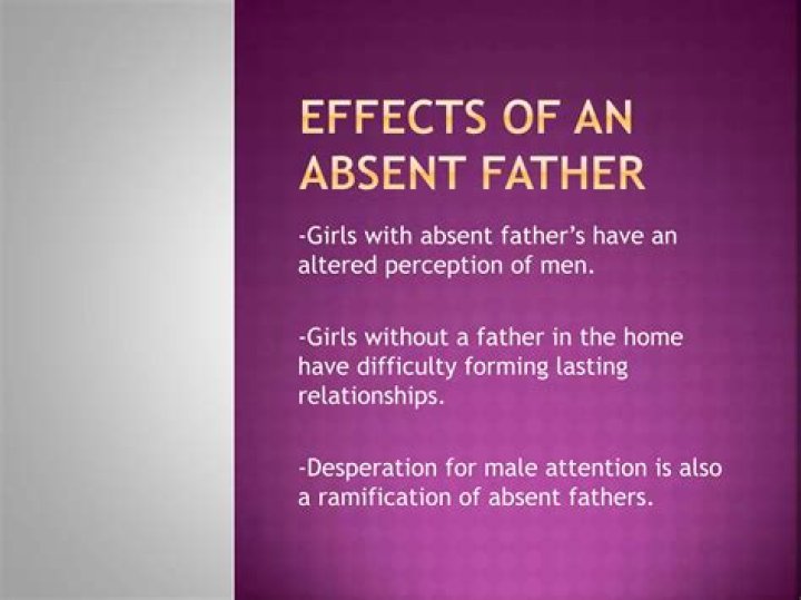 How does an absent father affect a son?