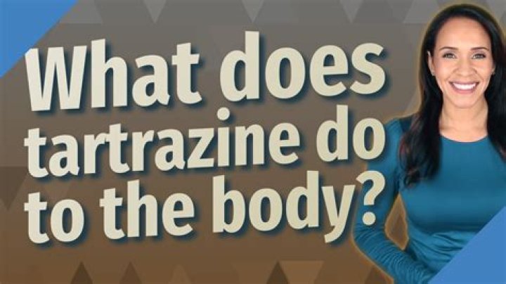 How does tartrazine work in the body?
