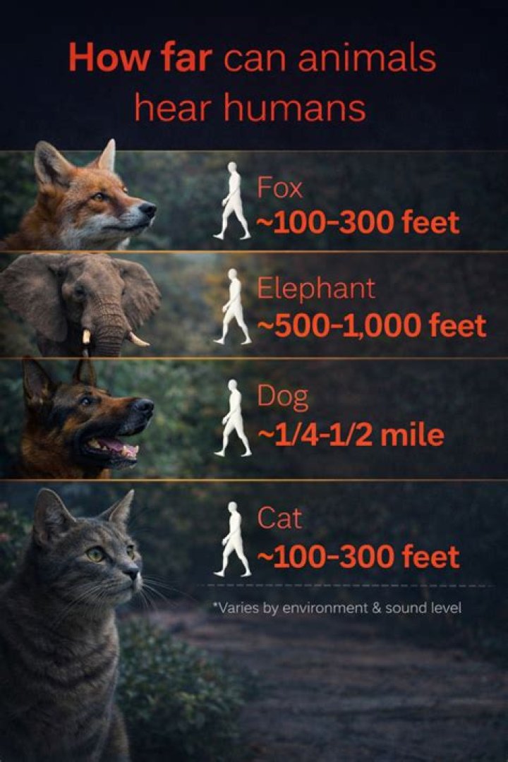 How far can foxes hear?