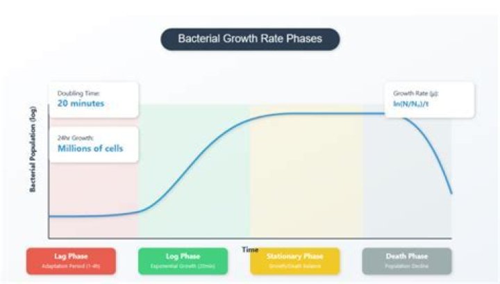 How is bacterial growth affected by temperature?