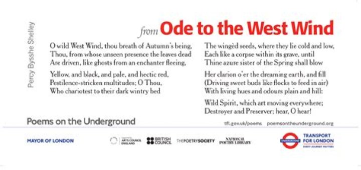 How is nature presented in Ode to the West Wind?