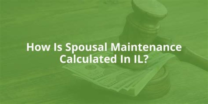 How is spousal maintenance calculated?