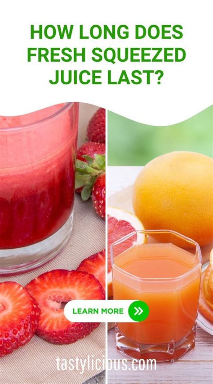 How long can fresh squeezed lemon juice last?