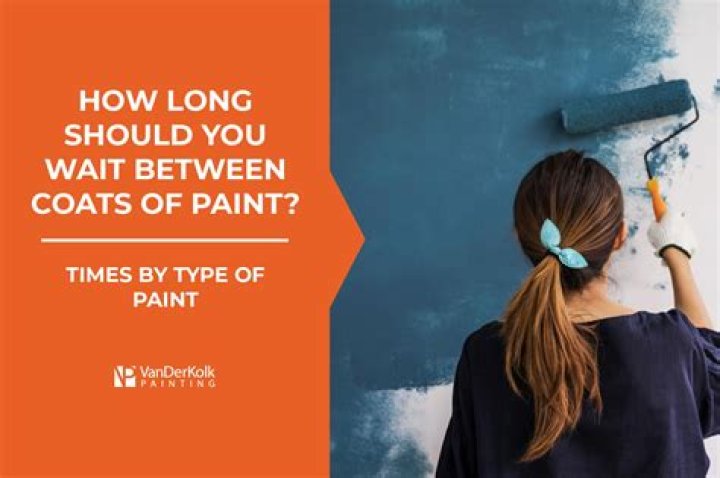 How long do you wait between coats of paint?