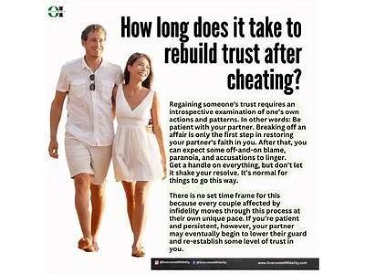 How long does it take to regain trust?