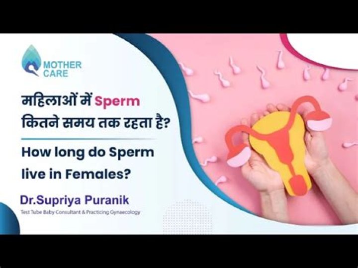 How long does sperm last in a woman?