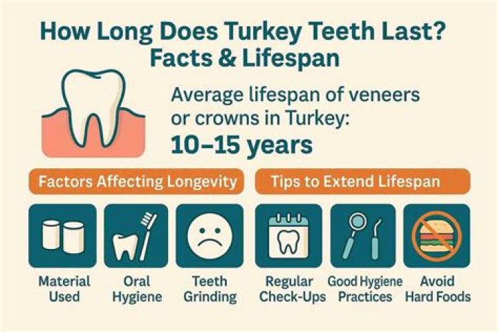 How long does Turkey teeth last?